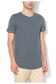 Jack & Jones Tricou albastru prafuit melange slim fit Hugo Barbati