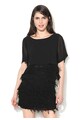 Sisley Rochie mini cu straturi franjurate Femei