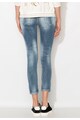 Zee Lane Denim Jeansi crop albastri cu pete decorative Femei