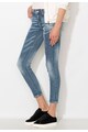 Zee Lane Denim Jeansi crop albastri cu pete decorative Femei