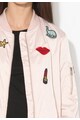 Zee Lane Denim Halvány Rózsaszín Bomber Kabát női