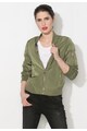 Zee Lane Denim Jacheta bomber verde militar Femei