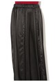 Glamorous Fusta-pantalon neagra de satin cu slit adanc Femei