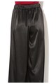 Glamorous Fusta-pantalon neagra de satin cu slit adanc Femei