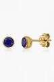 INDIRA Cercei placati cu aur de 14K si decorati cu lapis lazuli Femei