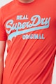 SUPERDRY Tricou cu imprimeu logo si decolteu la baza gatului Vintage Barbati