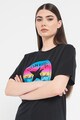 Converse Унисекс памучна тениска с лого и щампа Жени