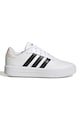 adidas Sportswear Pantofi sport din piele ecologica cu detalii logo Court Femei