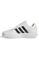 adidas Sportswear Pantofi sport din piele ecologica cu detalii logo Court Femei