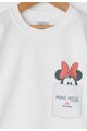 Disney Tricou alb cu imprimeu negru cu rosu Minnie Fete