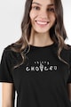 COLIN'S Normál fazonú póló feliratos részletekkel női