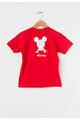 Disney Детска червена тениска с щампа Момчета