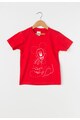 Disney Детска червена тениска с щампа Момчета