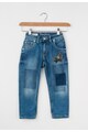 Pepe Jeans London Jeansi albastri cu aplicatii argintii Molly Fete