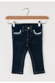 United Colors of Benetton Jeansi skinny albastru inchis cu volane Fete