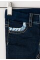 United Colors of Benetton Jeansi skinny albastru inchis cu volane Fete