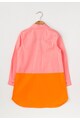 United Colors of Benetton Rochie tip tunica roz cu oranj cu design colorblock Fete