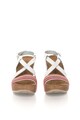 Zee Lane Sandale wedge albe de piele Femei