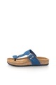 Zee Lane Papuci flip-flop albastri de piele nabuc Femei