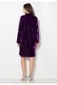 Zee Lane Collection Rochie violet tyrian catifelata cu maneci evazate Femei