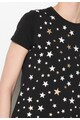 Zee Lane Denim Tricou negru cu stele Femei