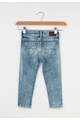 Pepe Jeans London Jeansi skinny albastri cu aspect decolorat Snicker Fete