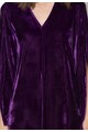 Zee Lane Collection Rochie violet tyrian catifelata cu maneci evazate Femei