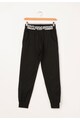 Zee Lane Kids Pantaloni sport negri cu imprimeu pe talie Baieti