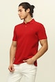 Red, White and Blue Памучна тениска с яка и бродерия Мъже