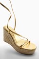 Mango Sandale-espadrile cu talpa wedge Ficus Femei