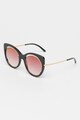 Ana Hickmann Cat-eye napszemüveg logós szárakkal női