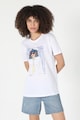 COLIN'S Памучна тениска с фигурална щампа Жени