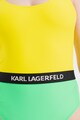 Karl Lagerfeld Цял бански с дизайн с цветен блок Жени