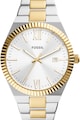 Fossil Ceas quartz cu design bicolor Femei