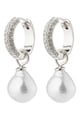 Pilgrim Cercei placati cu argint si decorati cu perle de sticla Femei