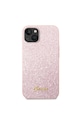 GUESS Husa de protectie  PC/TPU Glitter Flakes Metal Logo pentru iPhone 14 Pro Max, Roz Femei