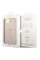 GUESS Husa de protectie  cu logo metalic PU 4G pentru iPhone 14 Plus, Roz Femei