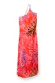 DESIGUAL Rochie cu model si slit lateral pentru plaja Femei