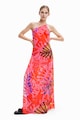 DESIGUAL Плажна рокля с шарки и цепка Жени