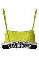 CALVIN KLEIN Рипсено горнище на бански с лого Жени