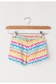 Agatha Ruiz de la Prada Pantaloni scurti multicolori cu model zig-zag Fete