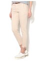 Alcott Pantaloni chino crop bej cu o curea Femei