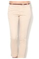 Alcott Pantaloni chino crop bej cu o curea Femei