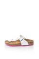 Birkenstock Papuci flip-flop albi lacuiti Gizeh Fete