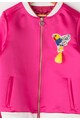 Agatha Ruiz de la Prada Jacheta bomber fucsia cu broderii Fete