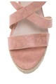 Big Star Sandale wedge roz cu aspect stralucitor Femei