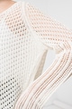 Stefanel V-nyakú pulóver azsúros dizájnnal női