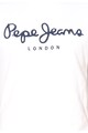 Pepe Jeans London Tricou slim fit alb cu logo Original Barbati