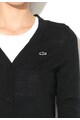 Lacoste Cardigan negru de lana merinos Femei