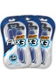 Bic Комплект от 3 самобръсначки за еднократна употреба  Flex 3, 3 остриета, 3 броя Мъже